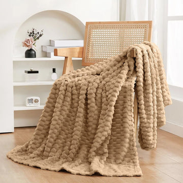 H&B Velveteen Blanket - Luxury Velvet 240 X 220 Home and beyond